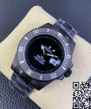 New Rolex Submariner Custom Carbon Fiber Bezel Size 40mm