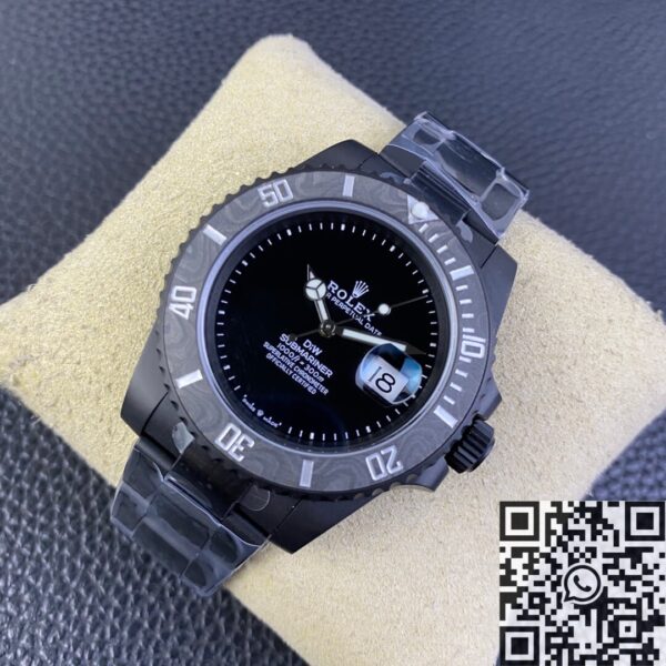 New Rolex Submariner Custom Carbon Fiber Bezel Size 40mm
