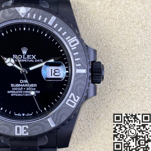 New Rolex Submariner Custom Carbon Fiber Bezel Size 40mm