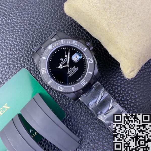 New Rolex Submariner Custom Carbon Fiber Bezel Size 40mm