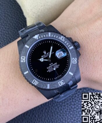 New Rolex Submariner Custom Carbon Fiber Bezel Size 40mm