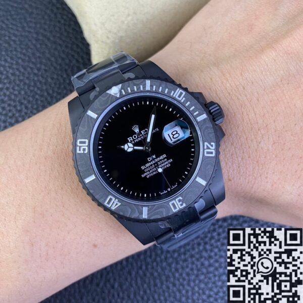 New Rolex Submariner Custom Carbon Fiber Bezel Size 40mm
