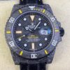 Rolex Submariner Sale Custom Carbon Fiber Case Yellow Watch