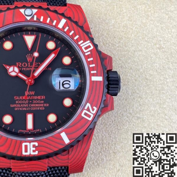 Rolex Submariner Clone​ Custom Red Carbon Fiber Case Watch