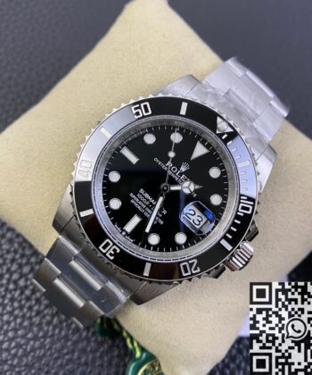 Fake Rolex Submariner Watch M126610LV-0002 Black Dial 41mm