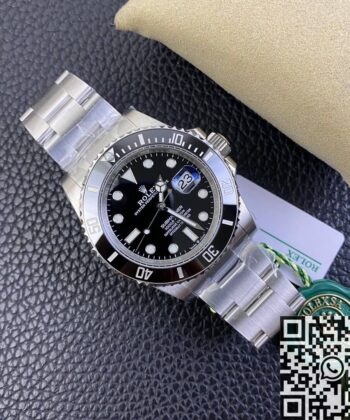 Fake Rolex Submariner Watch M126610LV-0002 Black Dial 41mm