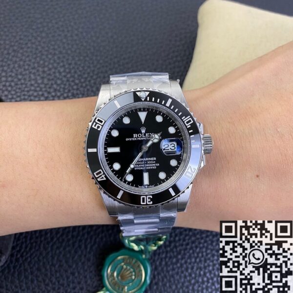 Fake Rolex Submariner Watch M126610LV-0002 Black Dial 41mm