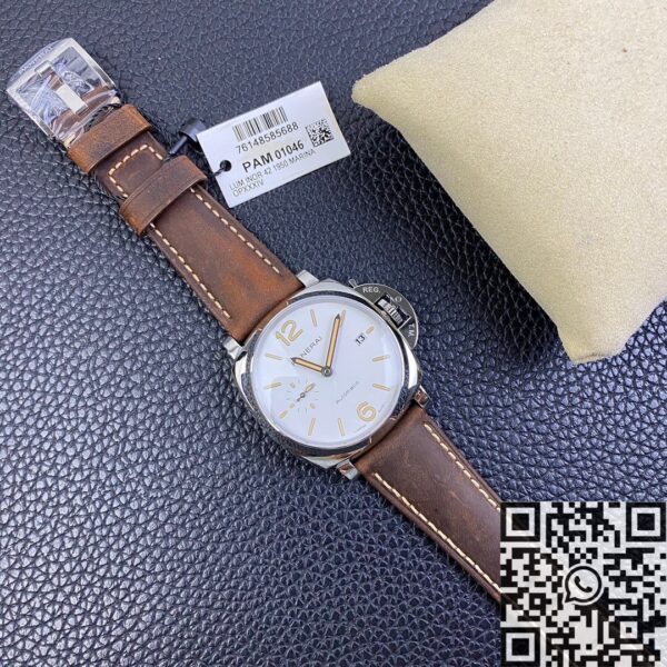 Panerai Luminor Due 42MM PAM01046 White Dial Watch