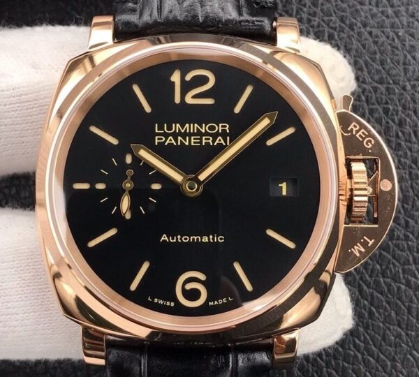 Panerai Luminor Due Watches PAM00908 5NPt Red Gold 42mm