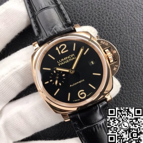 Panerai Luminor Due Watches PAM00908 5NPt Red Gold 42mm