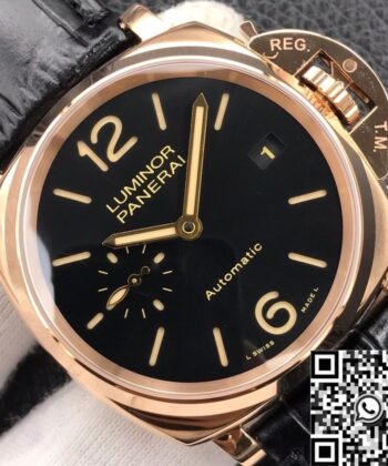 Panerai Luminor Due Watches PAM00908 5NPt Red Gold 42mm