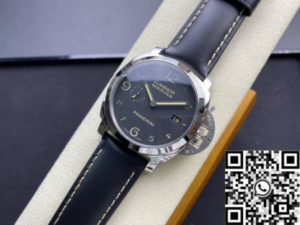 Panerai Luminor Knock Off PAM359 Black Leather Strap 44mm