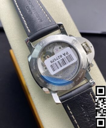 Panerai Luminor Knock Off PAM359 Black Leather Strap 44mm