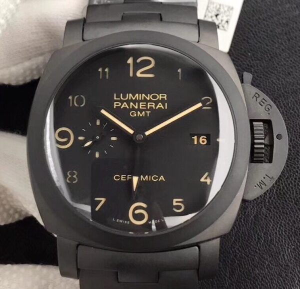 Panerai Luminor 44MM GMT PAM438 Black Ceramic VS Factory
