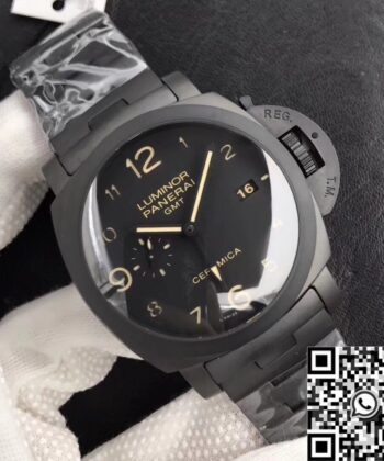 Panerai Luminor 44MM GMT PAM438 Black Ceramic VS Factory