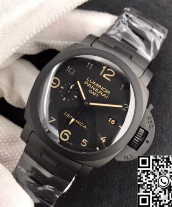 Panerai Luminor 44MM GMT PAM438 Black Ceramic VS Factory