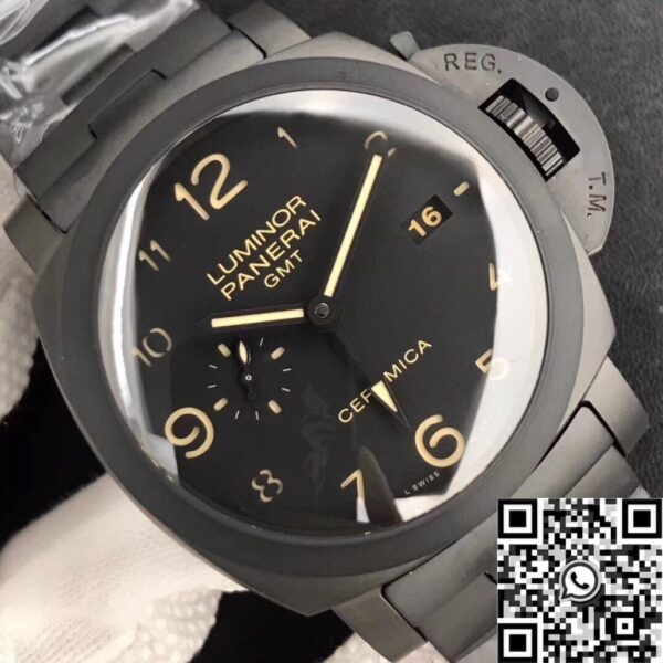 Panerai Luminor 44MM GMT PAM438 Black Ceramic VS Factory