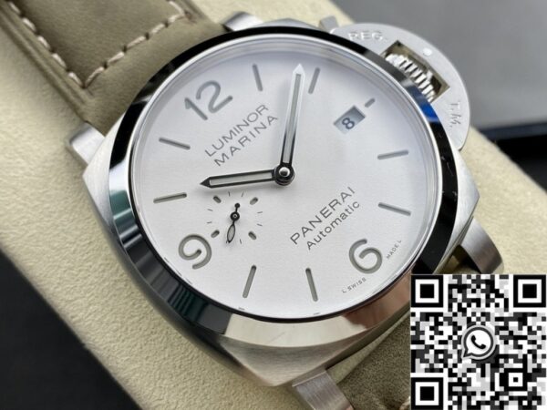 Panerai Luminor Fake Watch PAM01314 White Dial Size 44mm