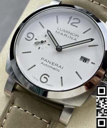 Panerai Luminor Fake Watch PAM01314 White Dial Size 44mm