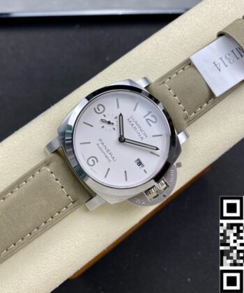 Panerai Luminor Fake Watch PAM01314 White Dial Size 44mm