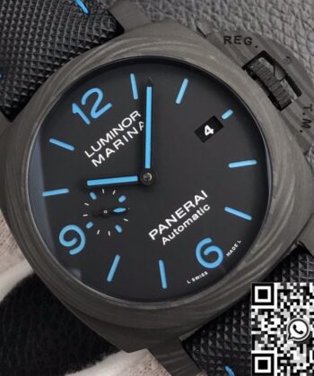 Marina Luminor Panerai​ PAM01661 Carbon Fiber Case Size 44mm