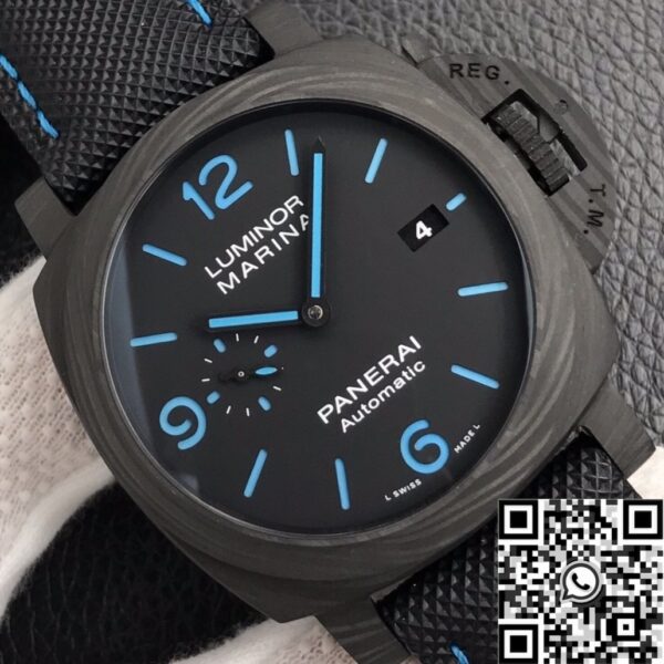 Marina Luminor Panerai​ PAM01661 Carbon Fiber Case Size 44mm