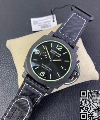 VS Panerai Luminor Replica PAM1118 Carbon Fiber Case 44mm