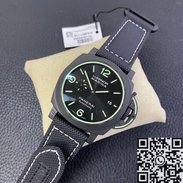 VS Panerai Luminor Replica PAM1118 Carbon Fiber Case 44mm
