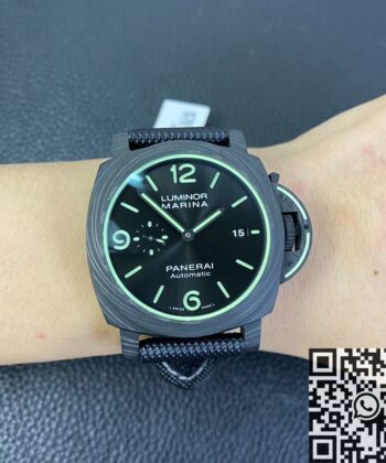 VS Panerai Luminor Replica PAM1118 Carbon Fiber Case 44mm
