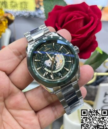 Omega Seamaster Watch 220.30.43.22.10.001 Dark Green Dial