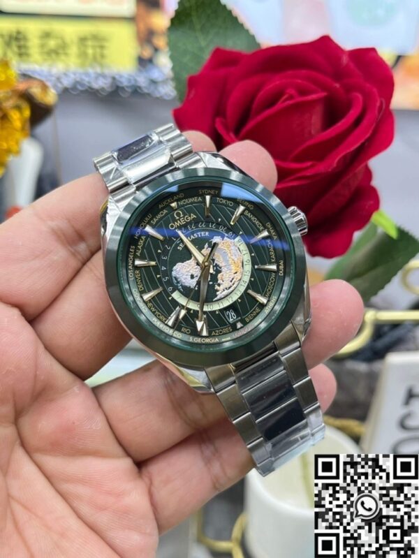 Omega Seamaster Watch 220.30.43.22.10.001 Dark Green Dial