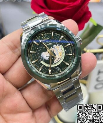 Omega Seamaster Watch 220.30.43.22.10.001 Dark Green Dial