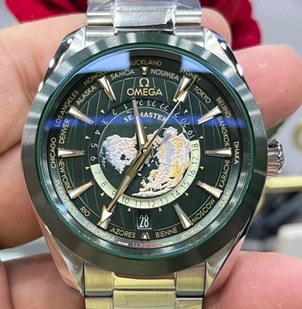 Omega Seamaster Watch 220.30.43.22.10.001 Dark Green Dial