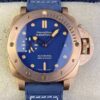 Panerai 42MM Submersible PAM01074 Matt Blue Dial Bronze