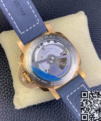 Panerai 42MM Submersible PAM01074 Matt Blue Dial Bronze