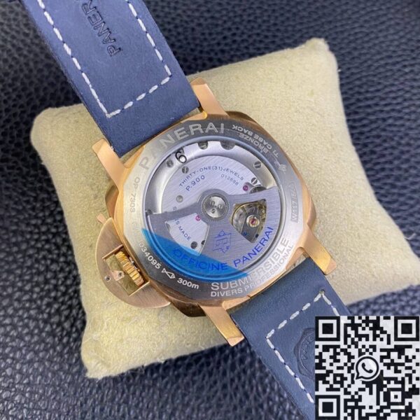 Panerai 42MM Submersible PAM01074 Matt Blue Dial Bronze
