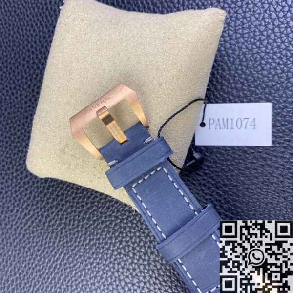 Panerai 42MM Submersible PAM01074 Matt Blue Dial Bronze