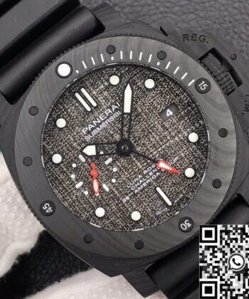 Panerai Submersible Watches GMT PAM01039 Gray Dial 47mm