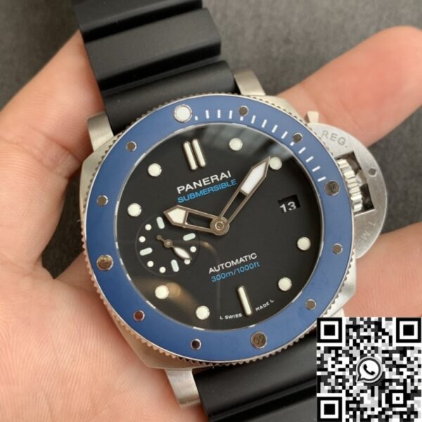 Submersible Fake Watch Panerai PAM01209 Black Dial Size 42mm
