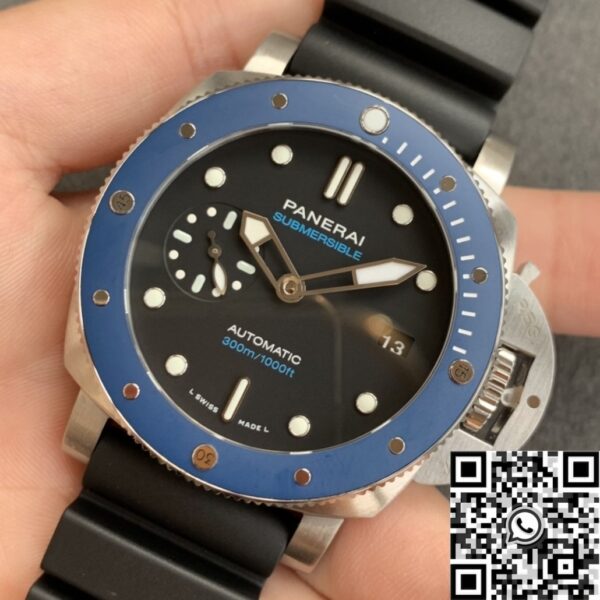 Submersible Fake Watch Panerai PAM01209 Black Dial Size 42mm