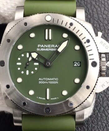 New Panerai Submersible​ PAM01055 Green Dial Size 42mm