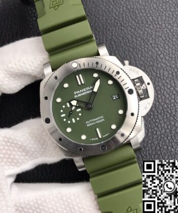 New Panerai Submersible​ PAM01055 Green Dial Size 42mm