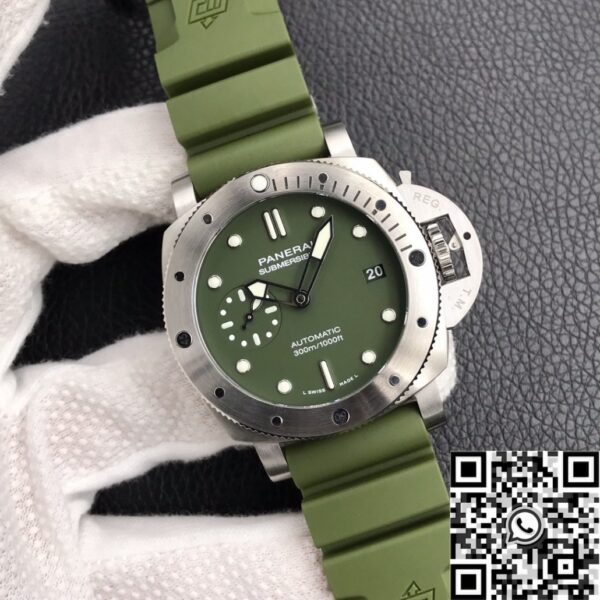 New Panerai Submersible​ PAM01055 Green Dial Size 42mm
