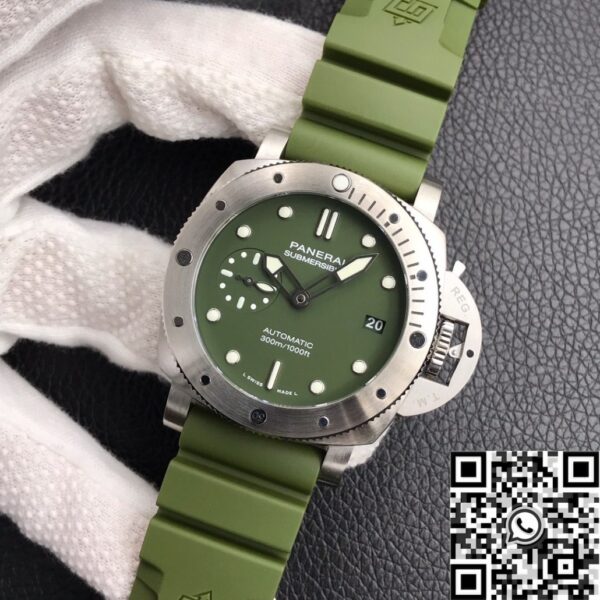 New Panerai Submersible​ PAM01055 Green Dial Size 42mm