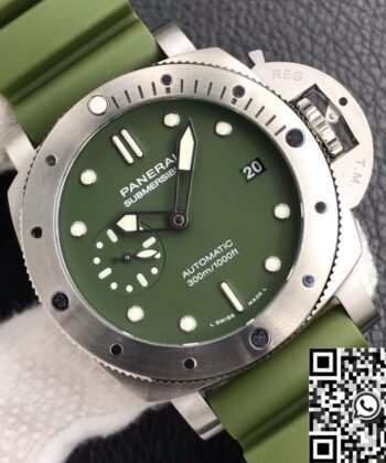 New Panerai Submersible​ PAM01055 Green Dial Size 42mm