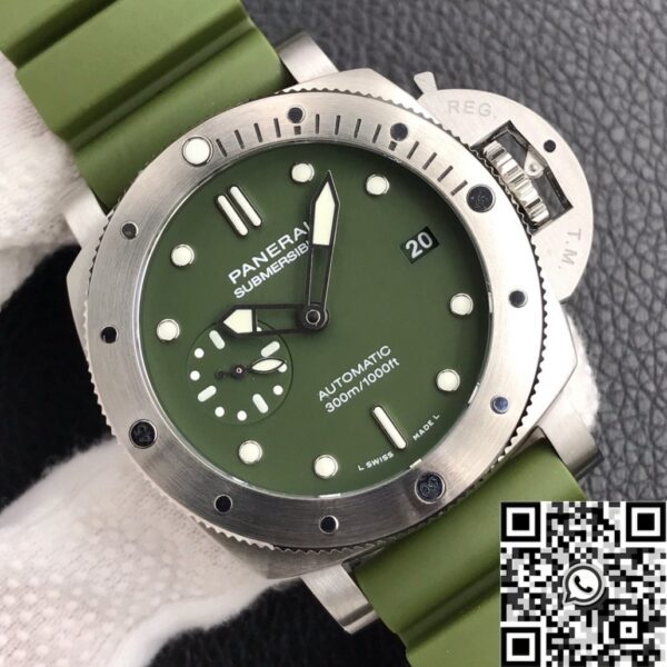 New Panerai Submersible​ PAM01055 Green Dial Size 42mm
