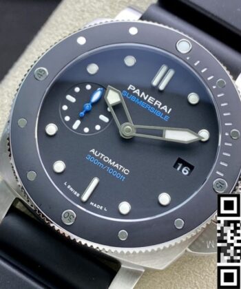 Panerai Fake Watch Submersible PAM00683 Black Dial Size 42mm