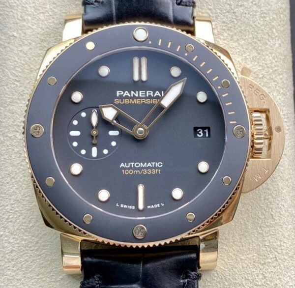 VS Fake Panerai Submersible PAM00974 Goldtech™ Red Gold