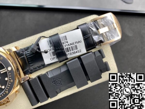 VS Fake Panerai Submersible PAM00974 Goldtech™ Red Gold