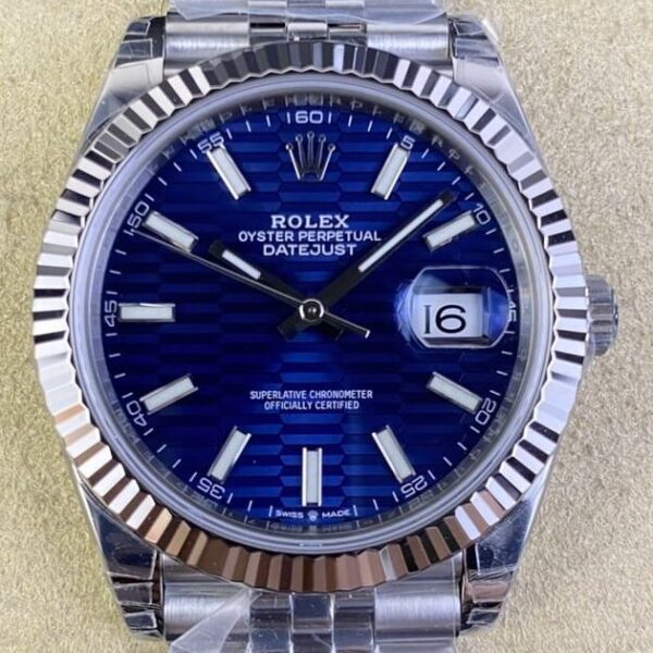 Rolex Datejust 41MM Watch M126334-0032 Bright Blue Dial